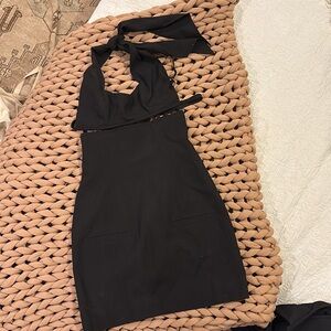 JACQUEMUS Limao cutout twill mini dress 34